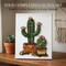 DIY Cactus Button Art Kit, 8x10 Canvas Craft Kit, Easy DIY Home Decor Kit, Craft Kit for Adults, Gift Idea